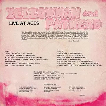 Live At Aces - Yellowman & Fathead | LP