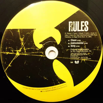 Rules / In The Hood - Wu-Tang Clan | LP