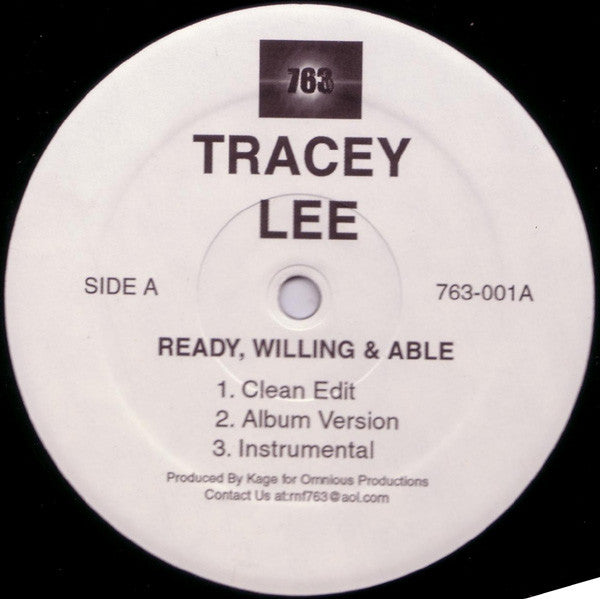 Ready, Willing And Able / Get On It - Tracey Lee | LP