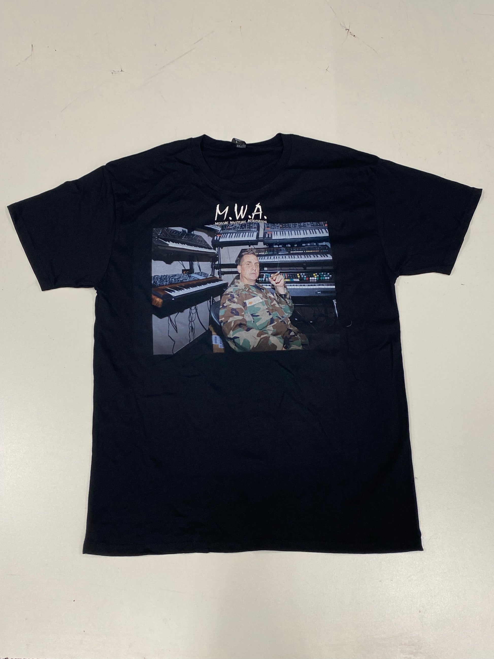 MIKE DEAN “SYNTH GOD” #MWA BLACK T SHIRT