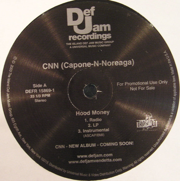 Hood Money - Capone -N- Noreaga | Vinyl Record