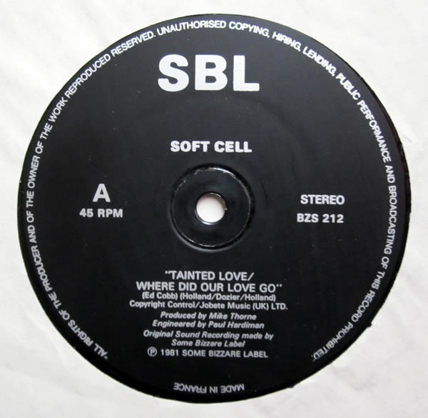 Tainted Love / Where Did Our Love Go - Soft Cell | Vinyl Record