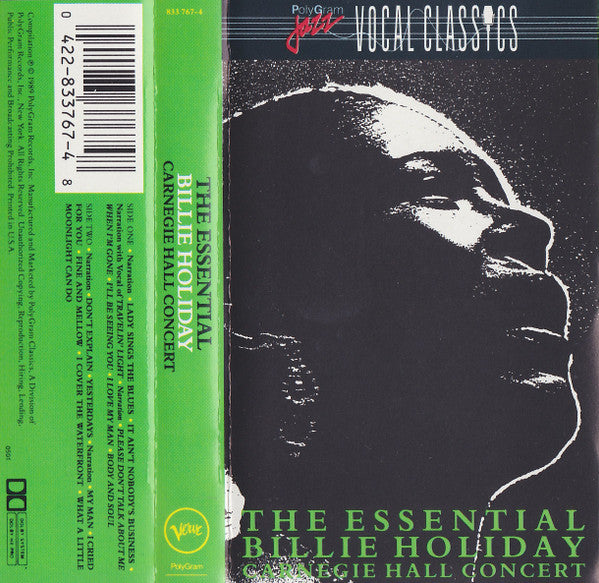 The Essential Billie Holiday - Carnegie Hall Concert - Billie Holiday | Cassette