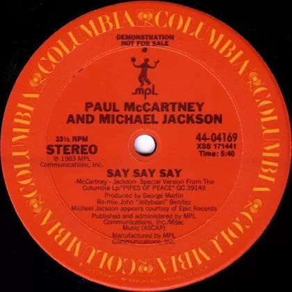 Say Say Say - Paul McCartney; Michael Jackson | LP