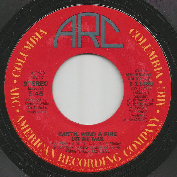 Let Me Talk - Earth, Wind & Fire | Vinyl Record