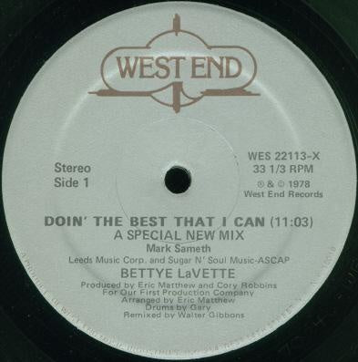 Doin' The Best That I Can - Bettye Lavette | Vinyl Record