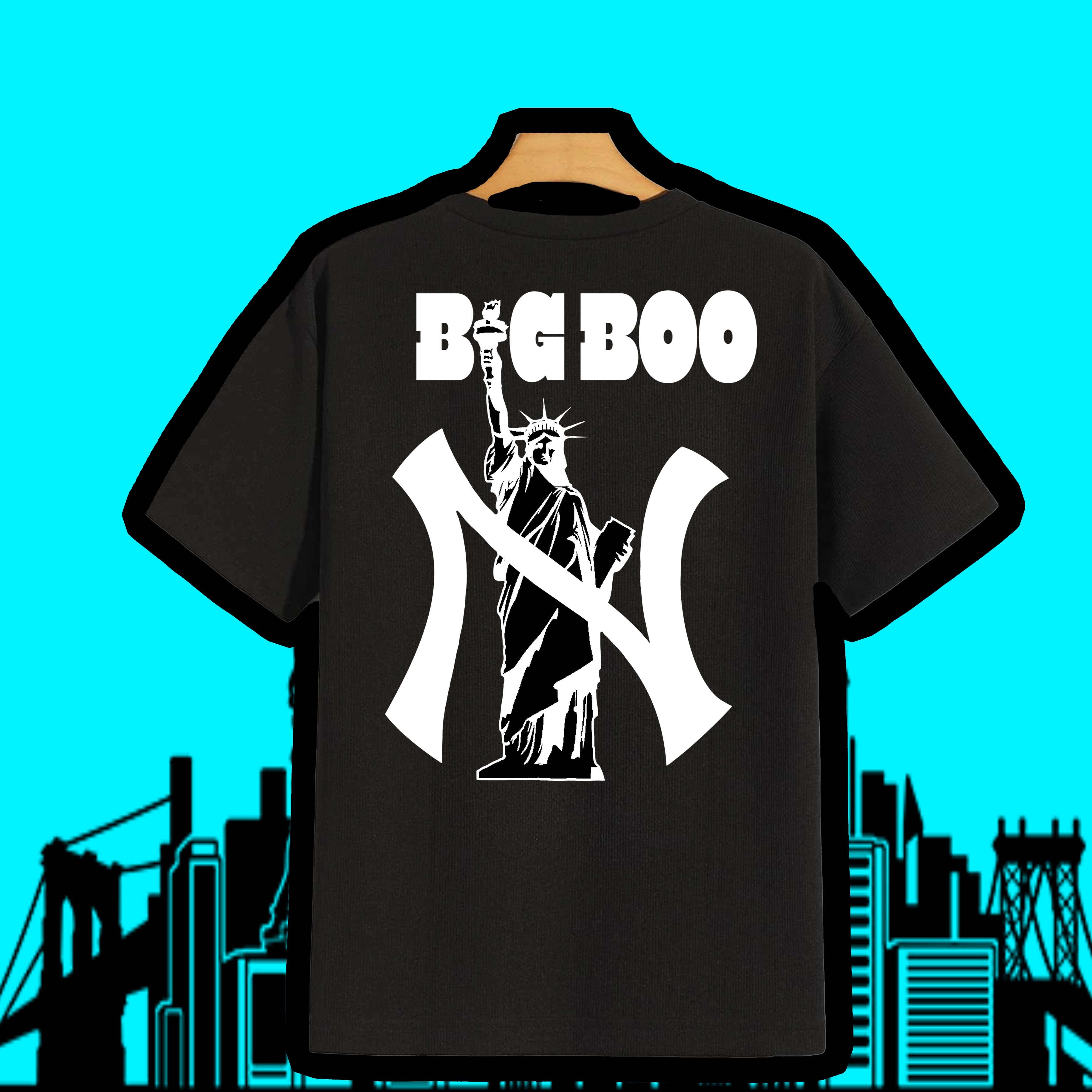 BIG BOO F**KISYOUTALKINBOUT BOOYORK (BLACK T-SHIRT)