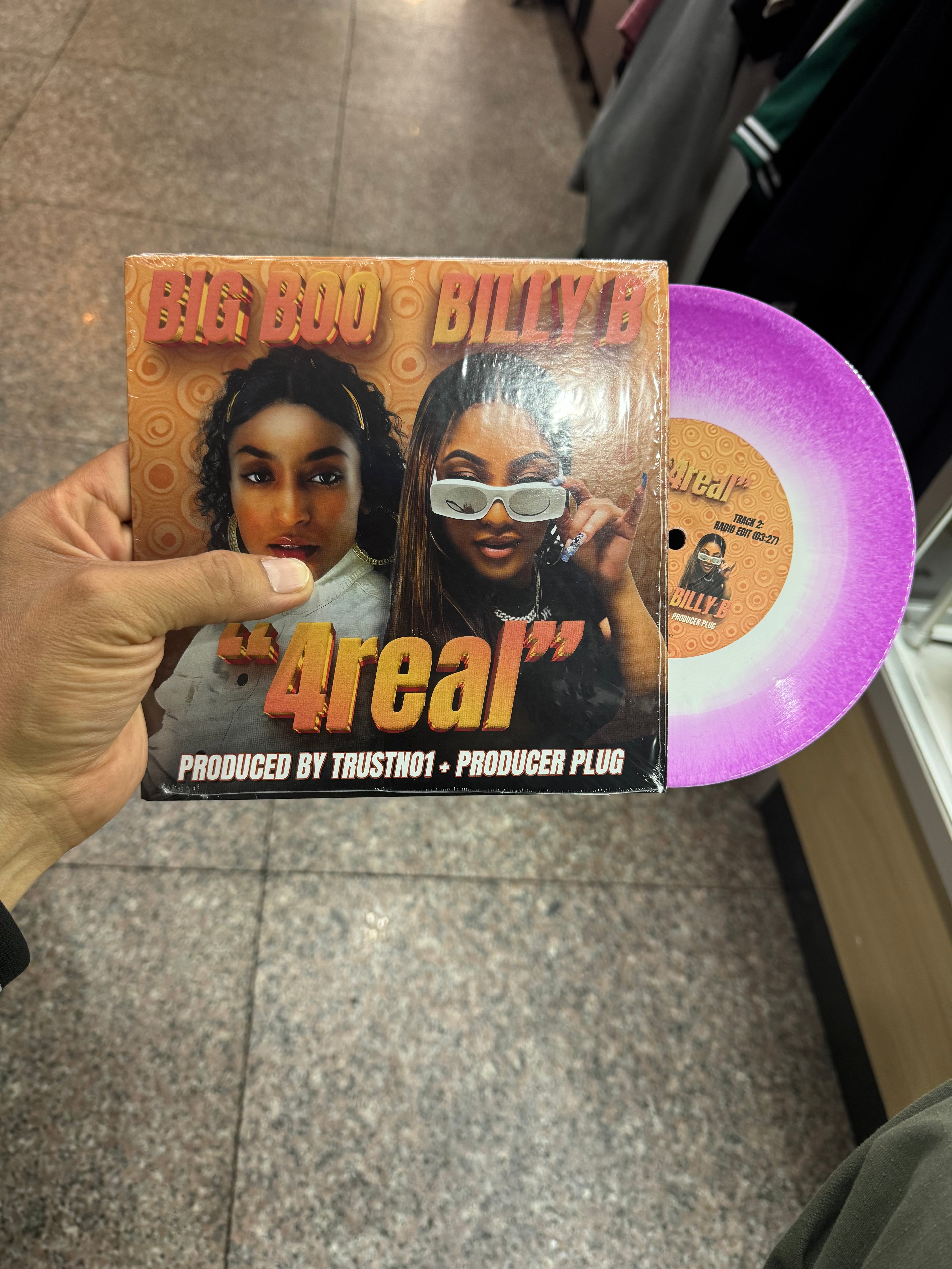 Big Boo + Billy B “ 4 Real” Color 45 | LP