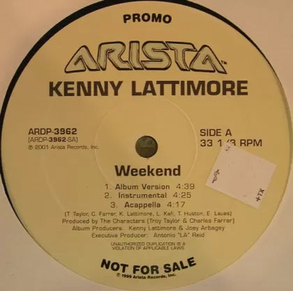 Weekend - Kenny Lattimore | Vinyl Record