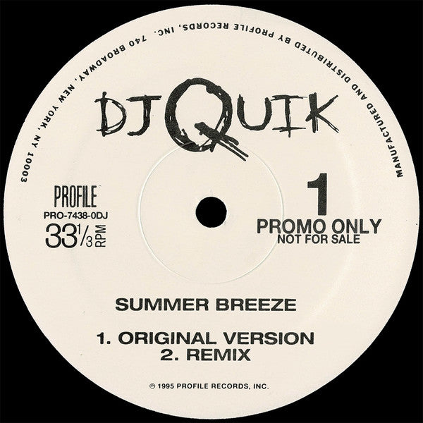 Summer Breeze - DJ Quik | Vinyl Record