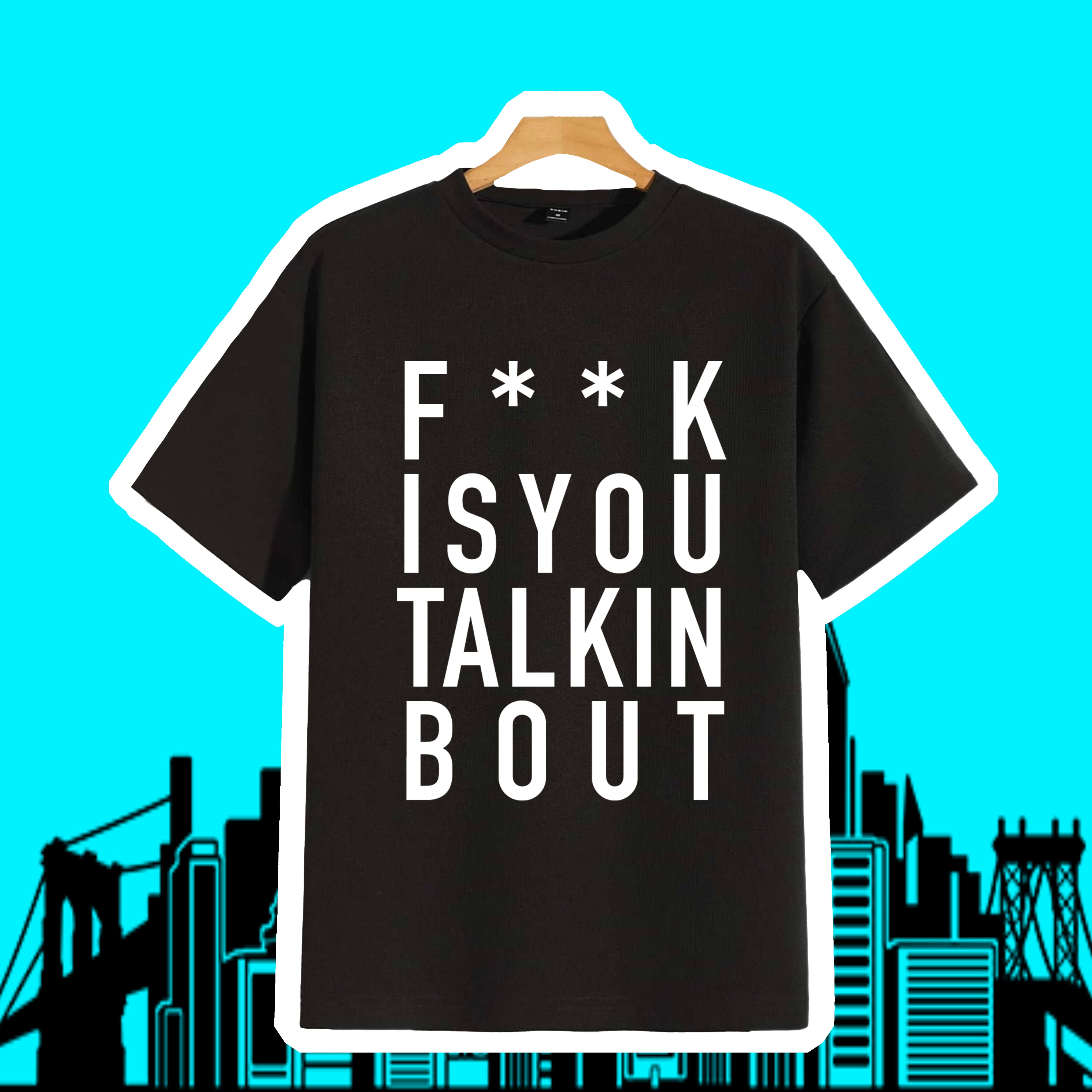 BIG BOO F**KISYOUTALKINBOUT BOOYORK (BLACK T-SHIRT)