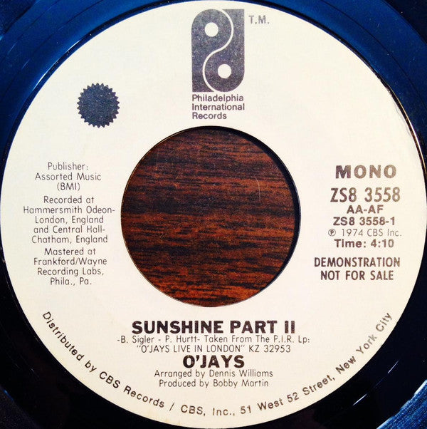 Sunshine Part II - The O'Jays | LP