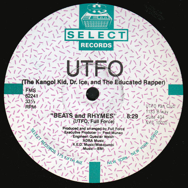 Beats And Rhymes - UTFO | Vinyl Record