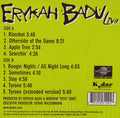 Live - Erykah Badu | Vinyl Record