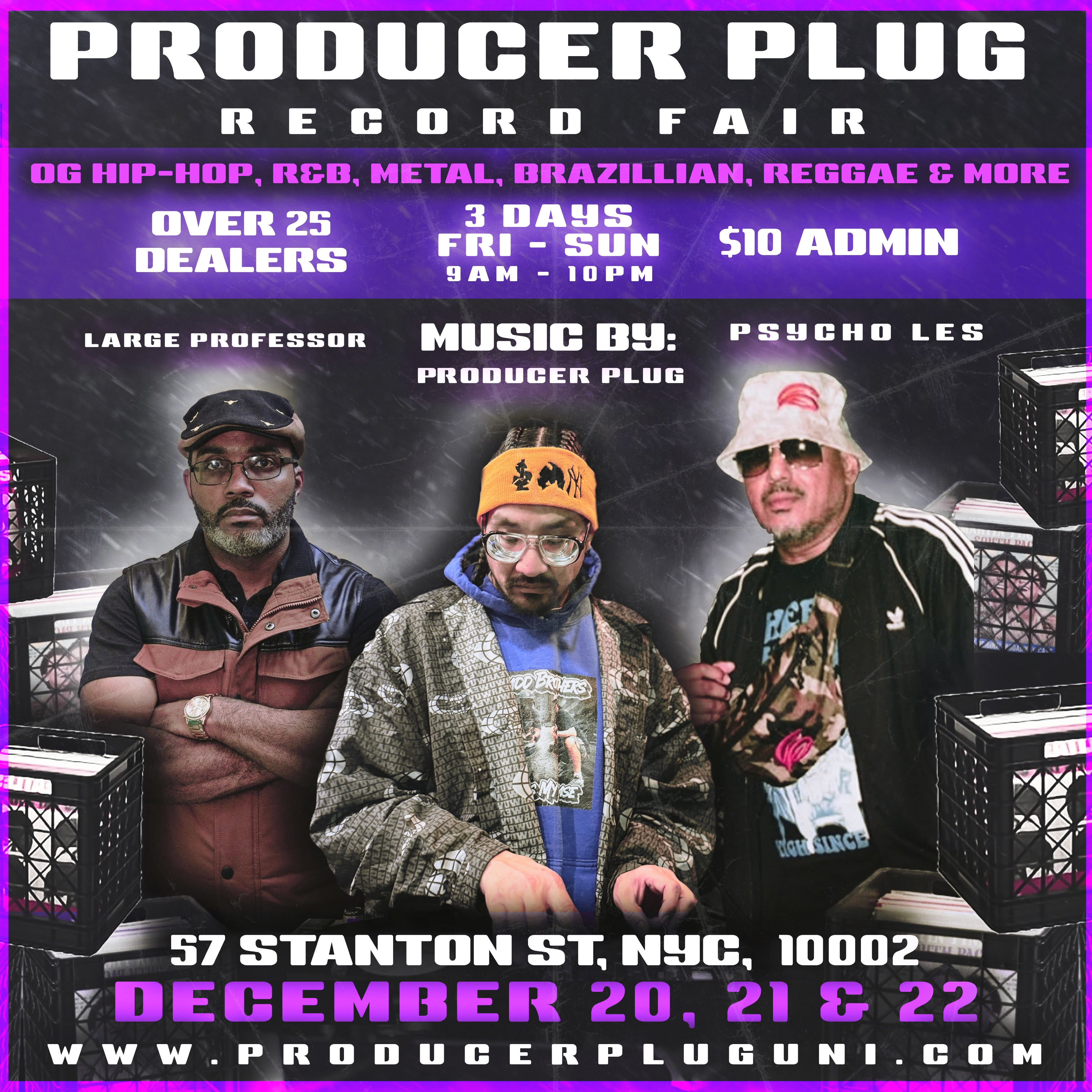 PRODUCERPLUG RECORD FAIR NYC DEC 20th - Dec 22nd 2024