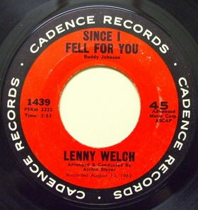 Since I Fell For You / Are You Sincere - Lenny Welch | LP