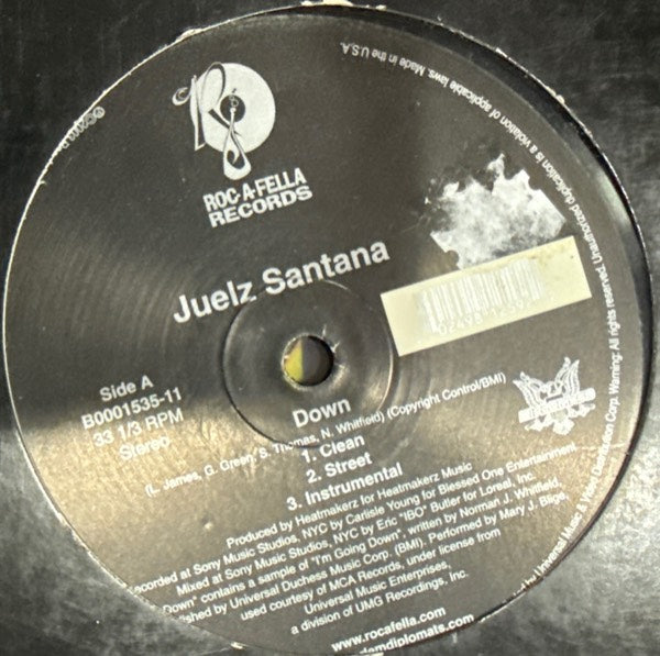 Down - Juelz Santana | Vinyl Record