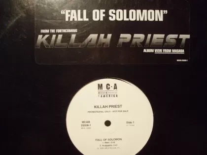 Fall Of Solomon - Killah Priest | Vinyl Record