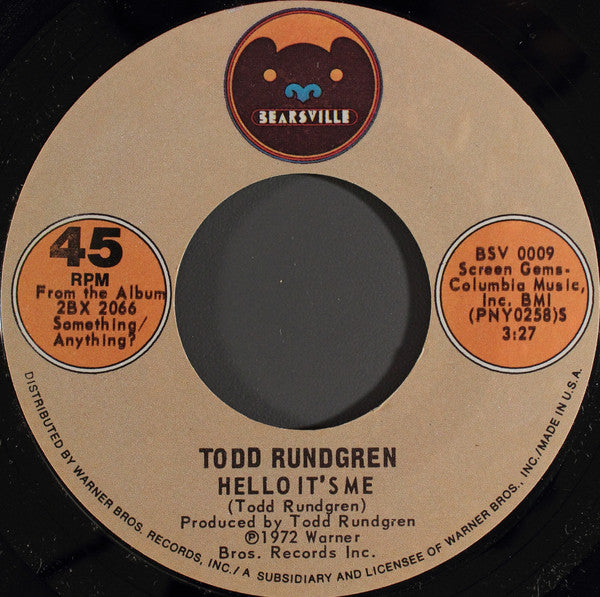 Hello It's Me - Todd Rundgren | LP