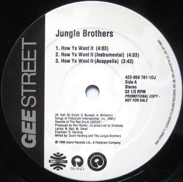 How Ya Want It - Jungle Brothers | Vinyl Record