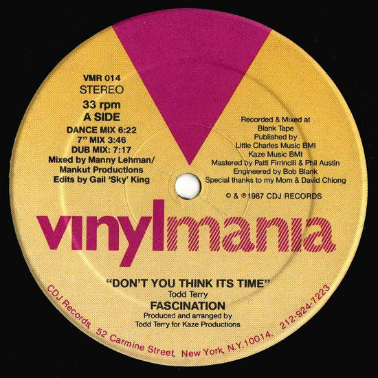 Don't You Think It's Time - Fascination | Vinyl Record