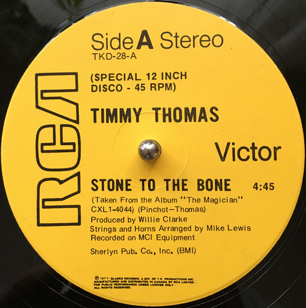 Stone To The Bone - Timmy Thomas | Vinyl Record