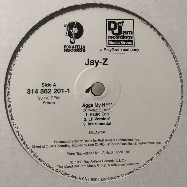 Jigga My N**** / What A Thug About - Jay-Z; Beanie Sigel | Vinyl Record