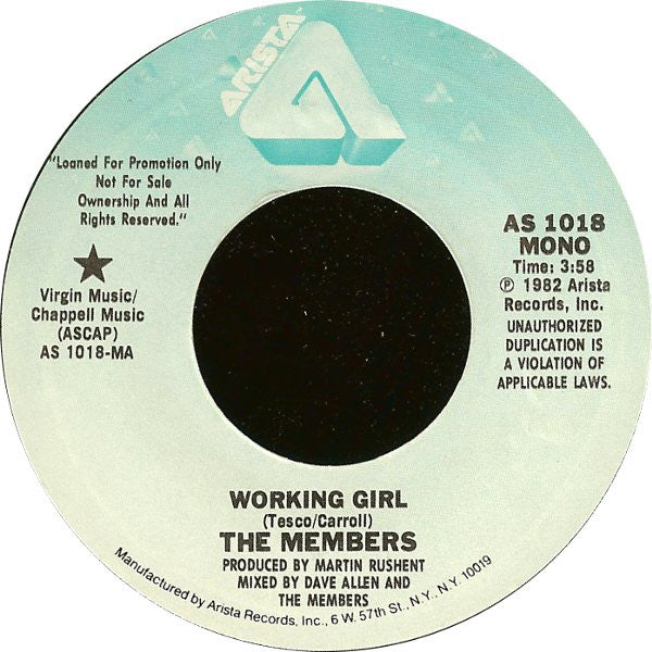 Working Girl - The Members | LP