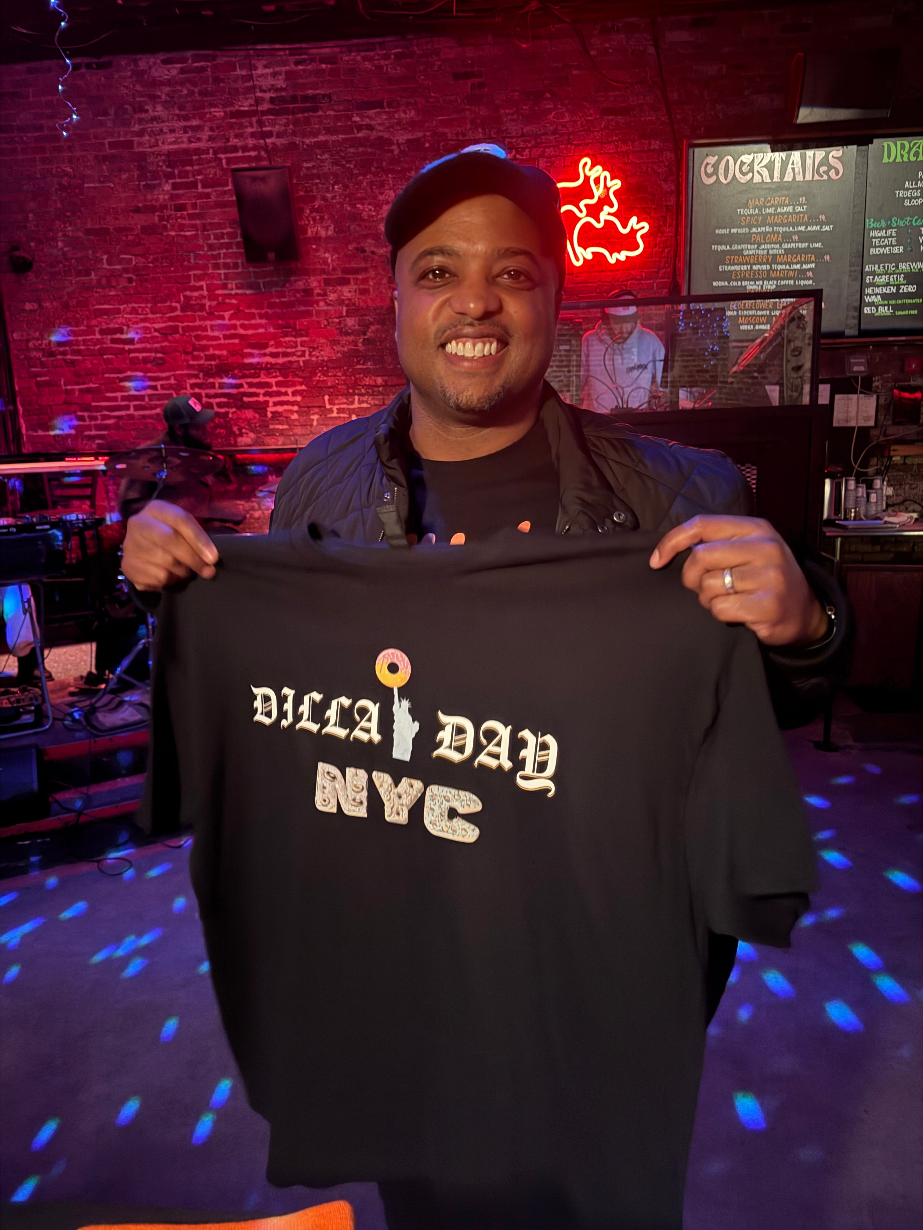 DILLA DAY NYC BLACK T SHIRTS