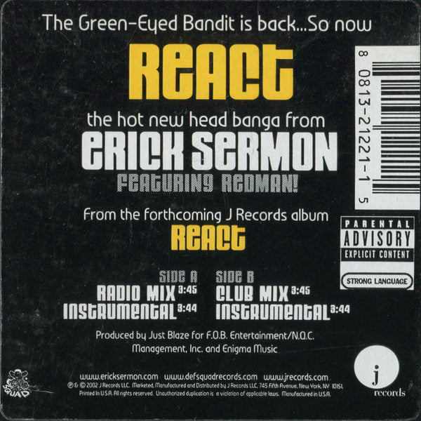 React - Erick Sermon; Redman | Vinyl Record