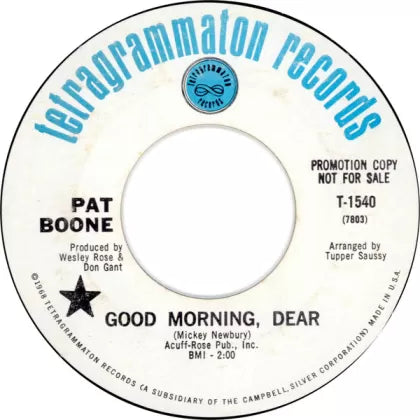 Good Morning, Dear / You Win Again - Pat Boone | Vinyl Record (45)