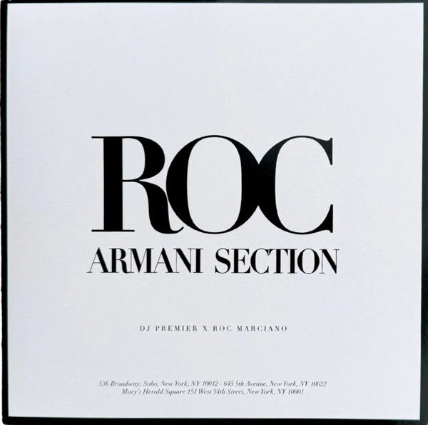Armani Section (45)- DJ Premier; Roc Marciano | Vinyl Record