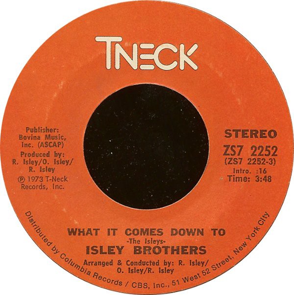 What It Comes Down To - The Isley Brothers (OG) | Vinyl Record