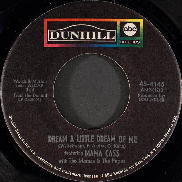 Dream A Little Dream Of Me - Cass Elliot; The Mamas & The Papas | LP