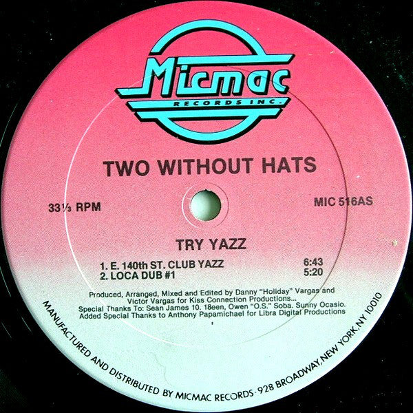 Try Yazz - Two Without Hats | LP