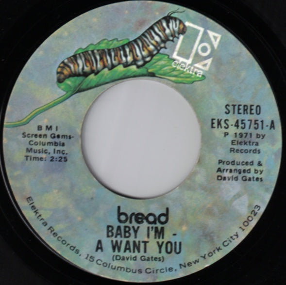 Baby I'm - A Want You - Bread | Vinyl Record