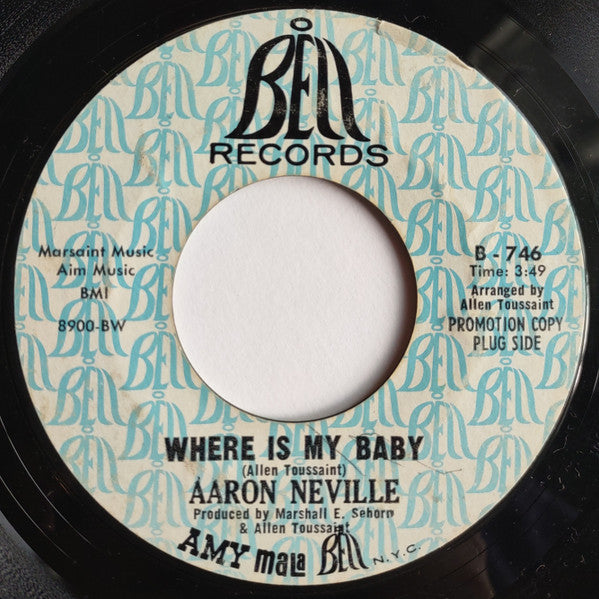 Where Is My Baby - Aaron Neville | Vinyl Record