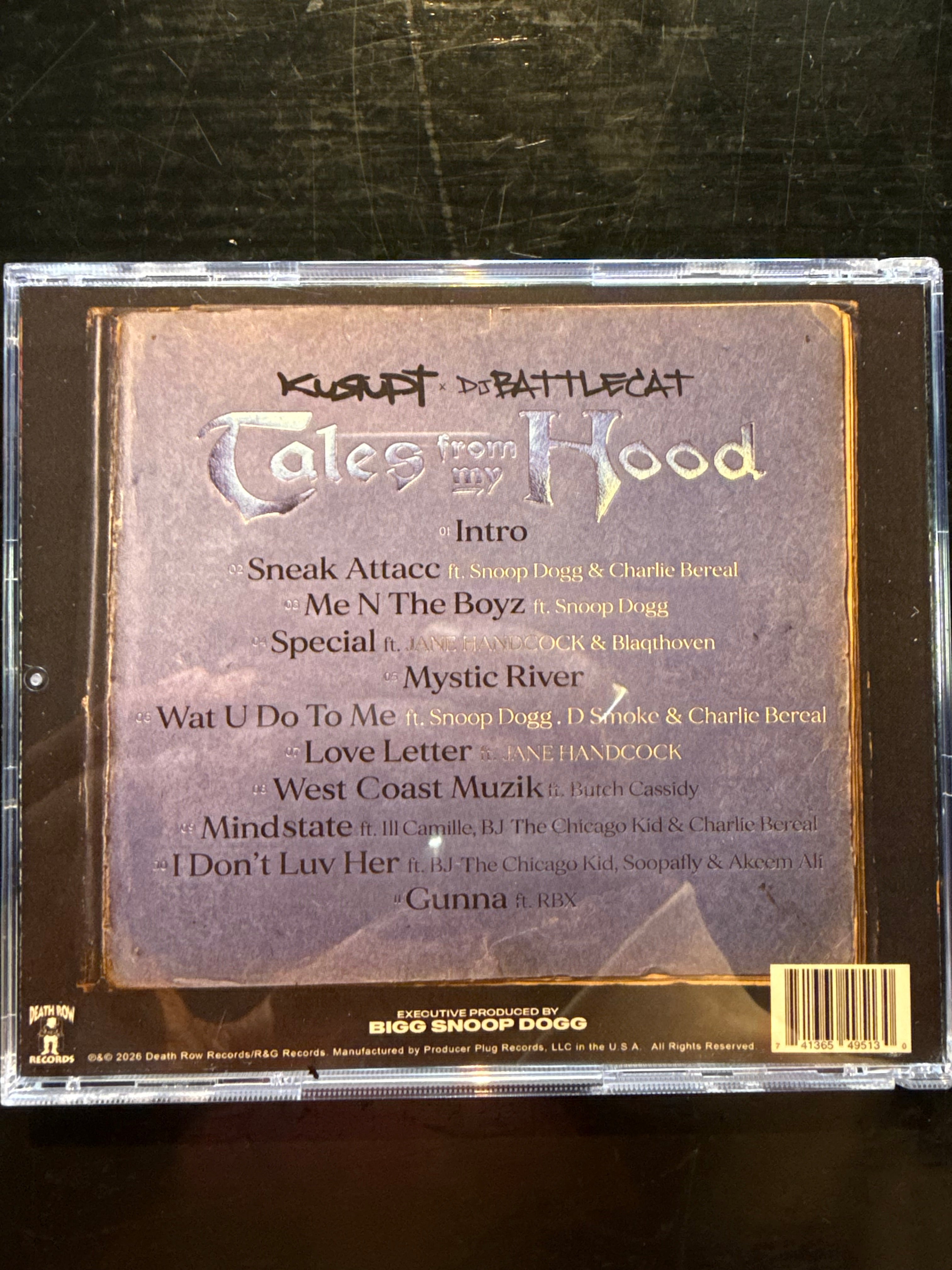 Kurupt and DJ Battlecat “ TALES FROM MY HOOD” CDS