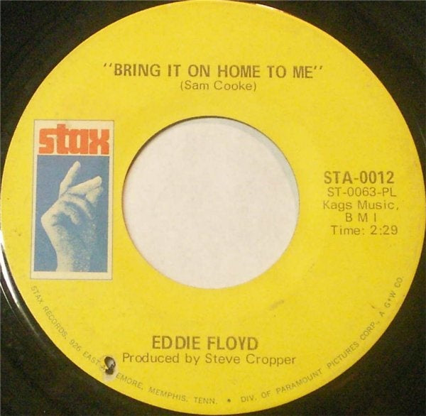 Bring It On Home To Me / Sweet Things You Do - Eddie Floyd | Vinyl Record