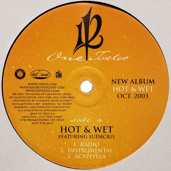 Hot & Wet - 112 | Vinyl Record