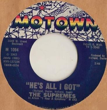 Love Is Like An Itching In My Heart / He's All I Got - The Supremes | LP