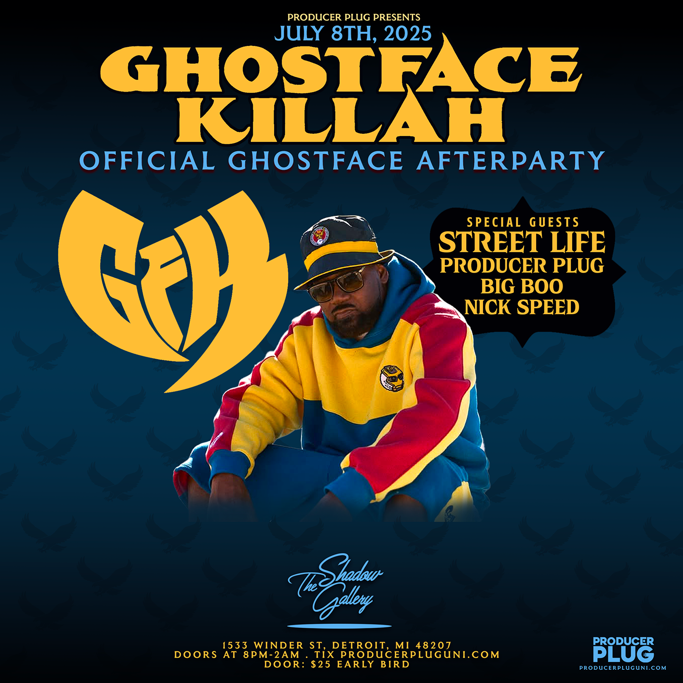 GHOSTFACE KILLAH Official Detroit After Party July 8th, 2025