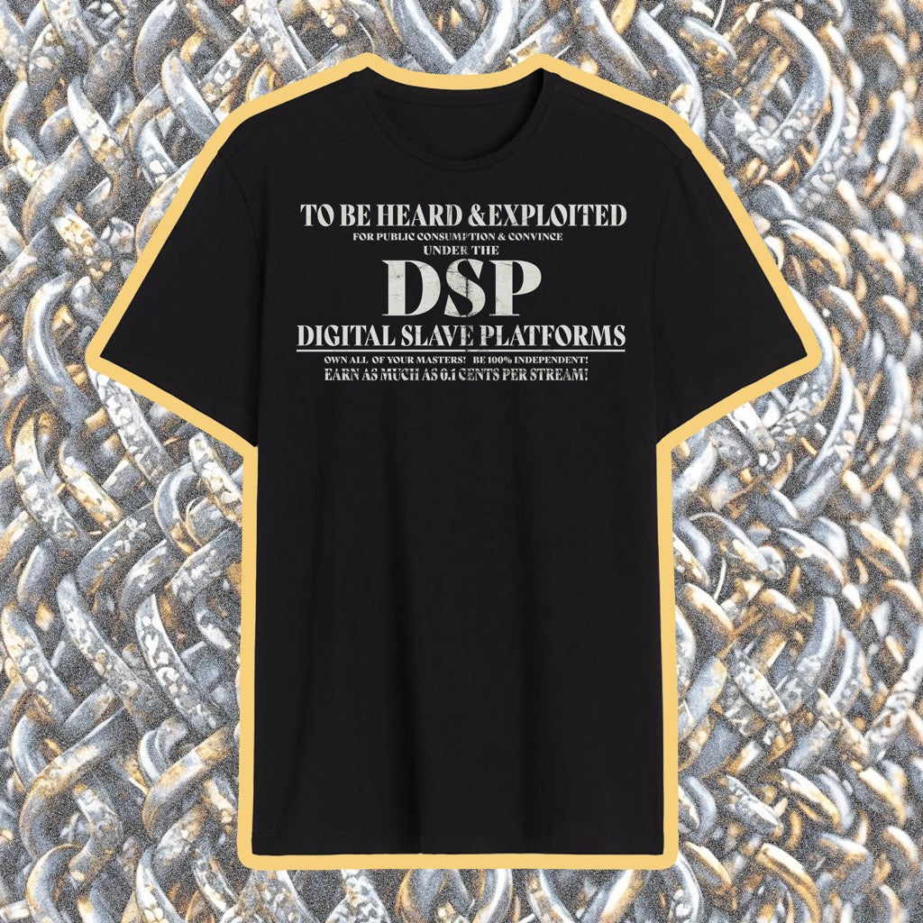 DIGITAL SLAVE PLATFORM BLACK T SHIRT