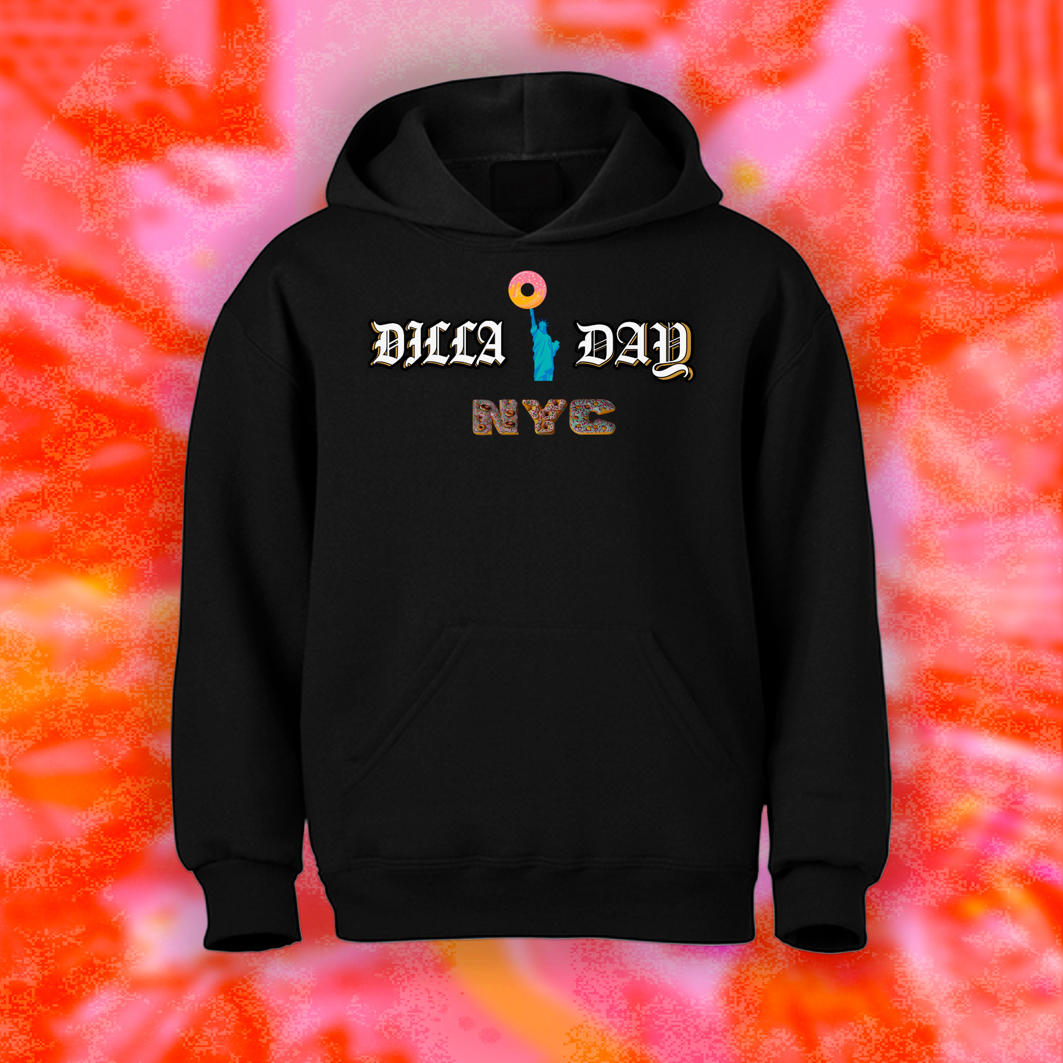 DILLA DAY NYC BLACK HOODIE