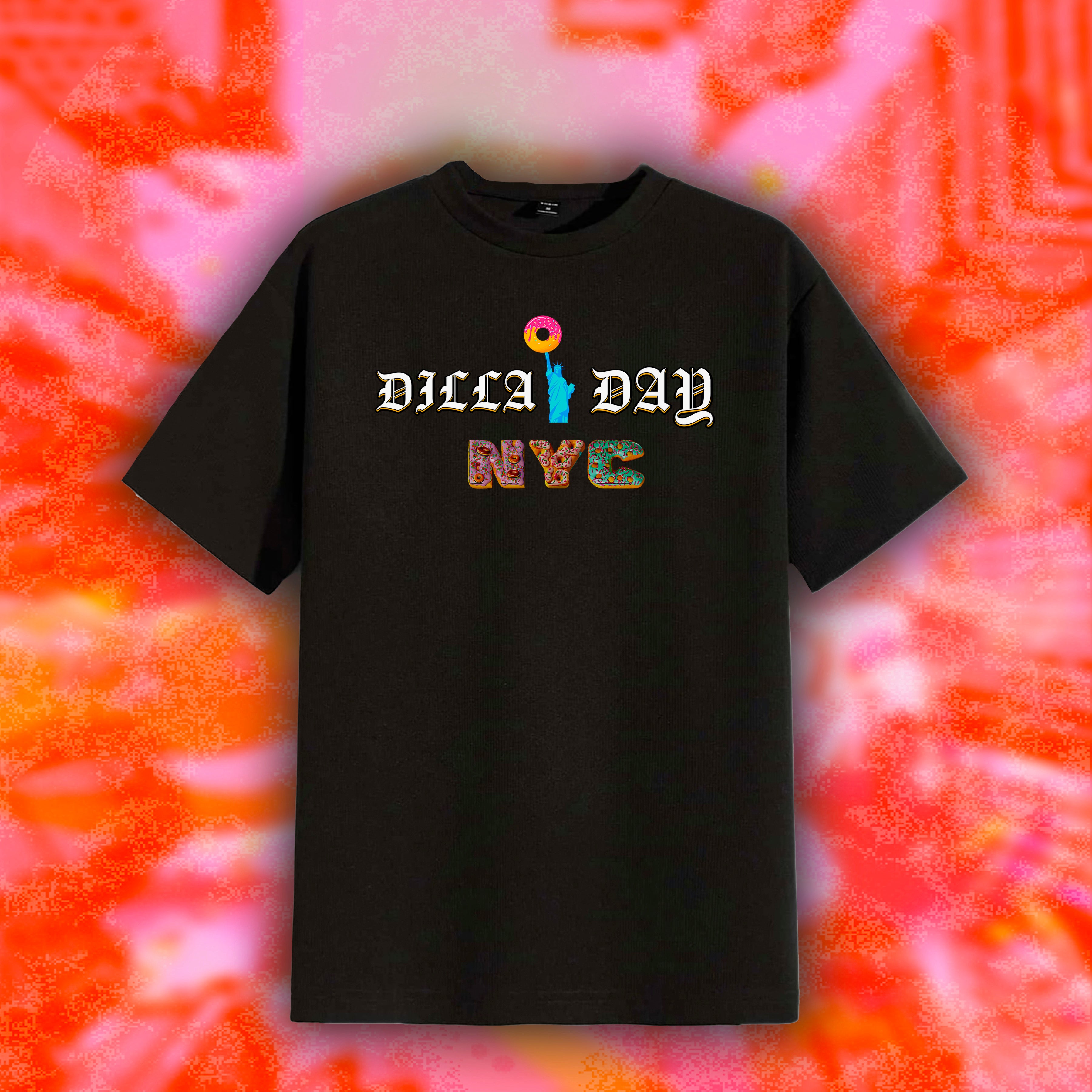 DILLA DAY NYC BLACK T SHIRTS