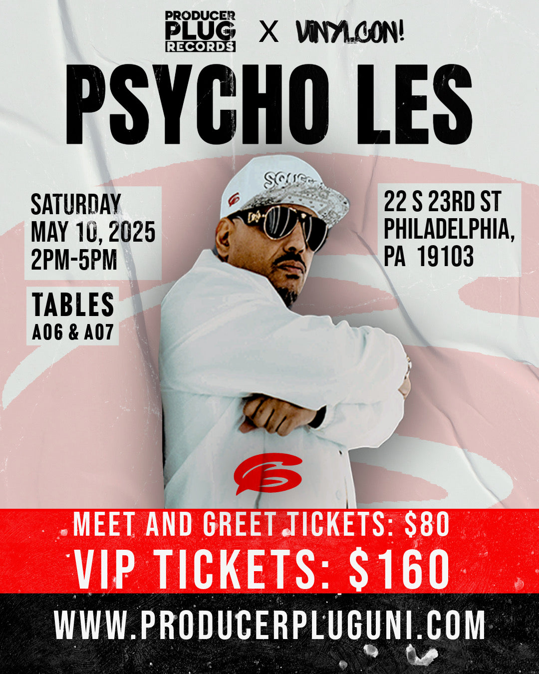 PSYCHO LES VINYL CON PA MEET N GREET MAY 10th, 2025 | LP