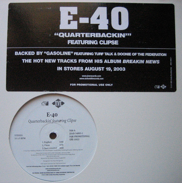 Quarterbackin' / Gasoline | E-40