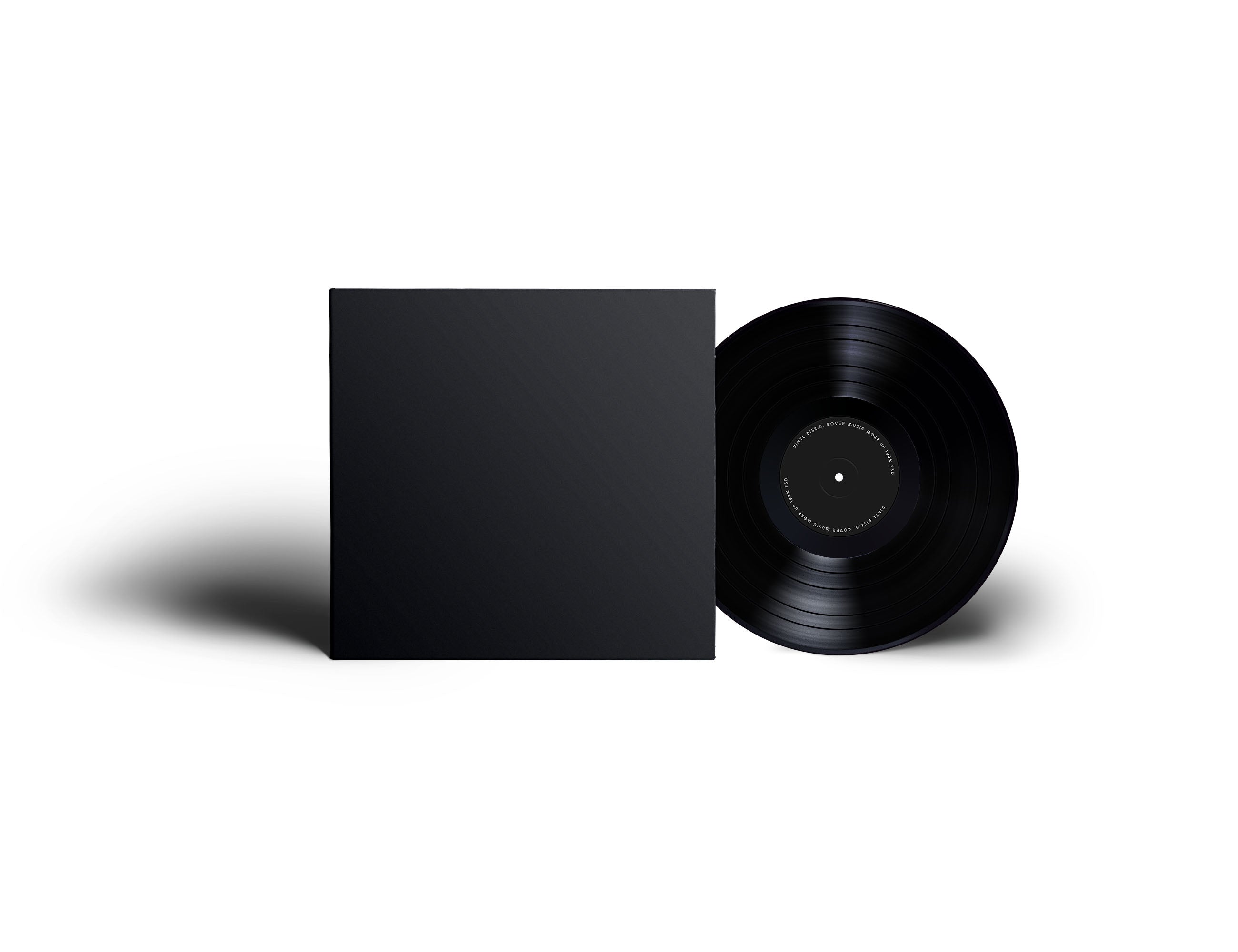 Vinyl DIY No Label Press (Black Vinyl) - 1000