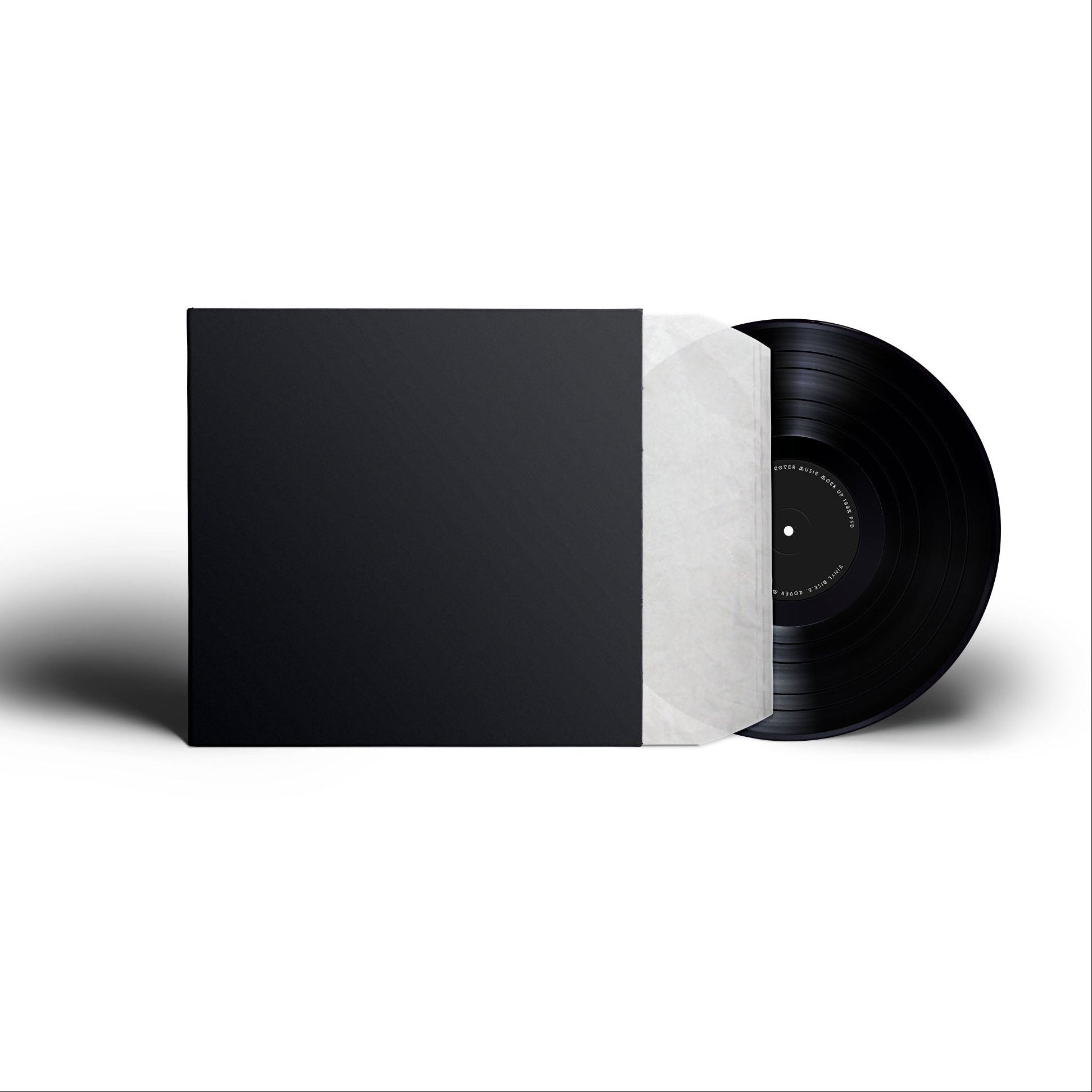 Vinyl DIY No Label Press (Black Vinyl) - 1000