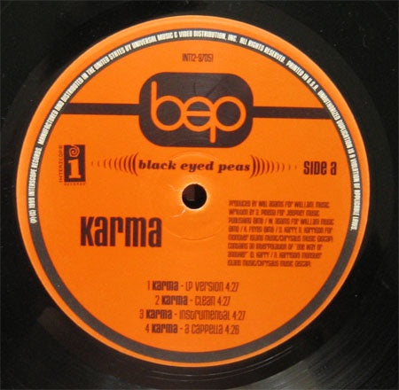 Karma - The Black Eyed Peas | Vinyl Record
